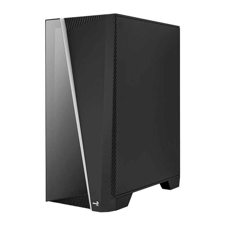 Gabinete Gamer Aerocool Mirage V1, ARGB, Mid-Tower, Lateral de Vidro, Com 1 Fan, Preto, MIRAGE-G-BK-V1