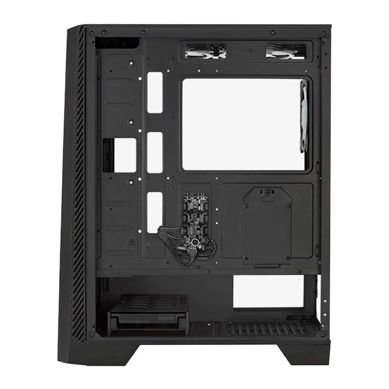 Gabinete Gamer Aerocool Mirage V1, ARGB, Mid-Tower, Lateral de Vidro, Com 1 Fan, Preto, MIRAGE-G-BK-V1