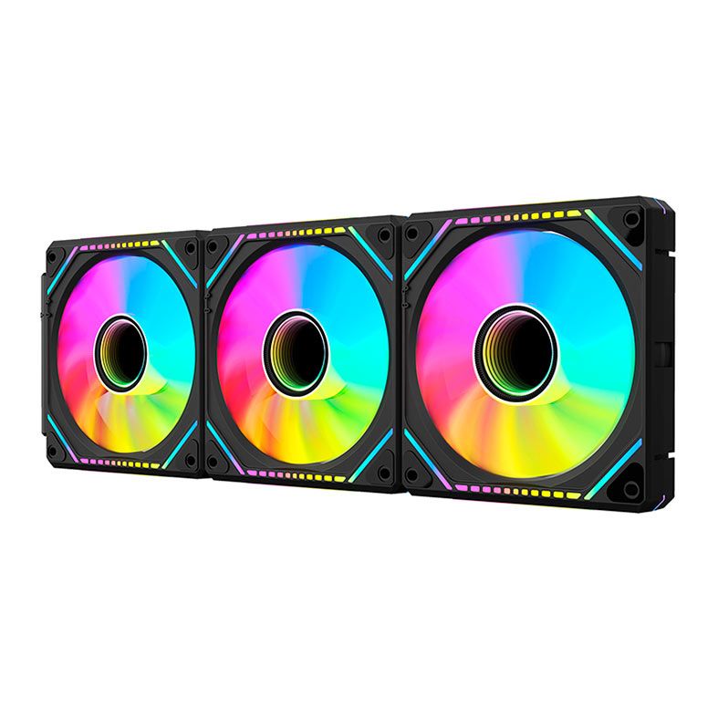 Kit Ventoinhas Alseye Mirror Pro Max, ARGB, 3x120mm, Preto, MIRROR-PRO-MAX-B