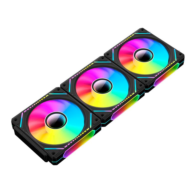 Kit Ventoinhas Alseye Mirror Pro Max, ARGB, 3x120mm, Preto, MIRROR-PRO-MAX-B