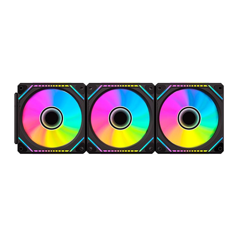 Kit Ventoinhas Alseye Mirror Pro Max, ARGB, 3x120mm, Preto, MIRROR-PRO-MAX-B