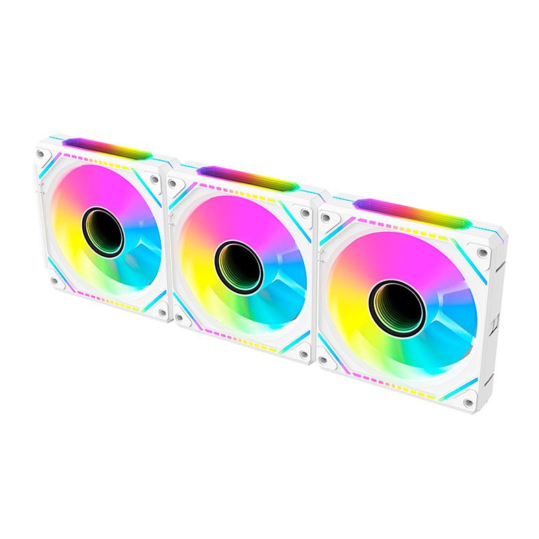 Kit Ventoinhas Alseye Mirror Pro Max, ARGB, 3x120mm, Branco, MIRROR-PRO-MAX-W