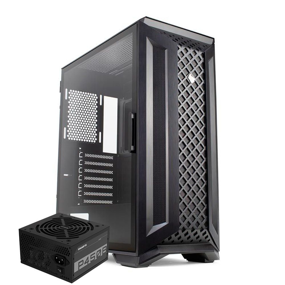 Pichau Kit Upgrade, Gabinete Pichau Mizar Preto + Fonte Gigabyte 450W