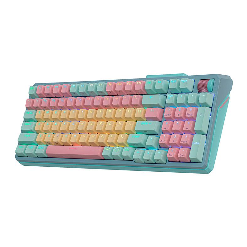 Teclado Mecanico Cooler Master MK770, RGB, Wireless, Switch Kailh Box V2 Red, Macaron, MK-770-MCKR1-US