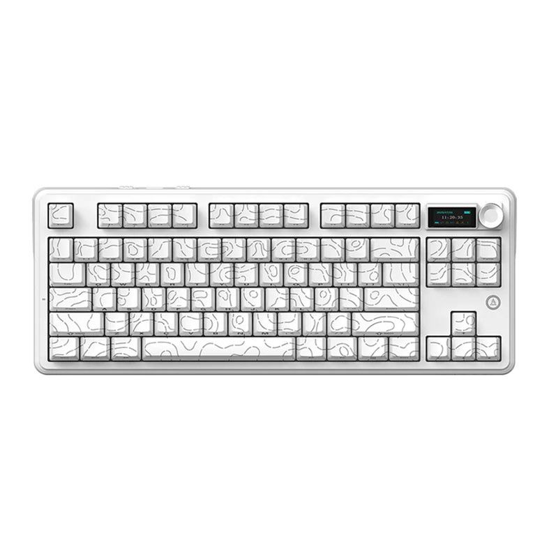 PRE VENDA - Teclado Mecanico Ajazz MK87, RGB, Switch Maillard, Tri-Mode, White, MK87-CWH