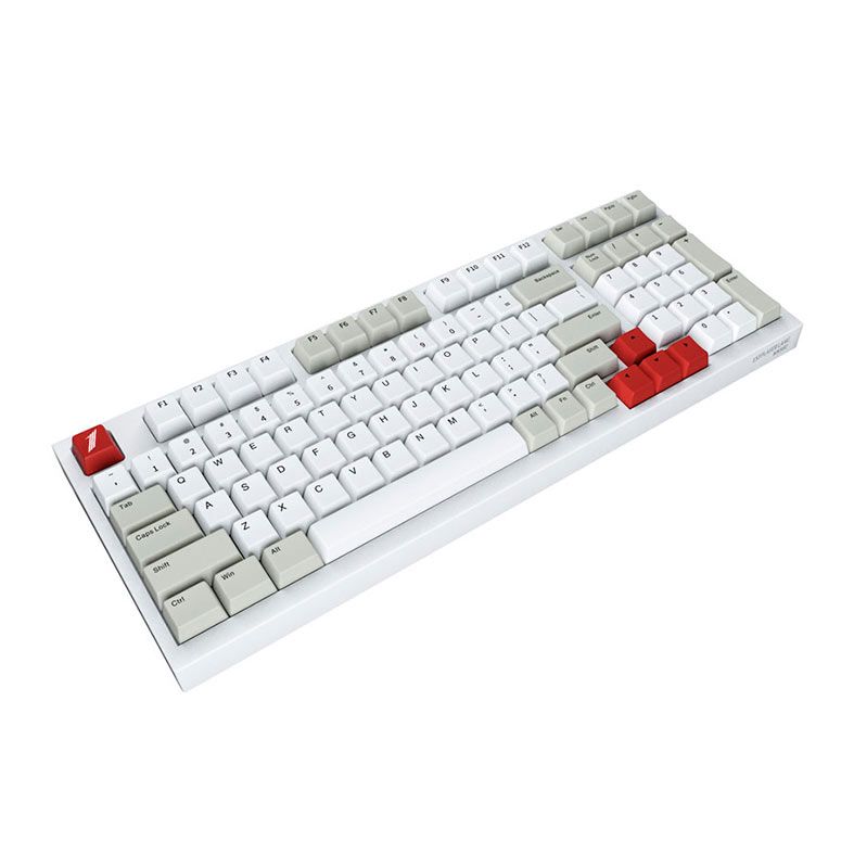Teclado Mecanico Gamer 1STPlayer Lang MK980, RGB, Switch Amarelo, Branco, MK980WH