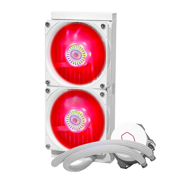 Water Cooler Cooler Master MasterLiquid 240mm ML240L V2 RGB White Edition, MLW-D24M-A18PC-RW