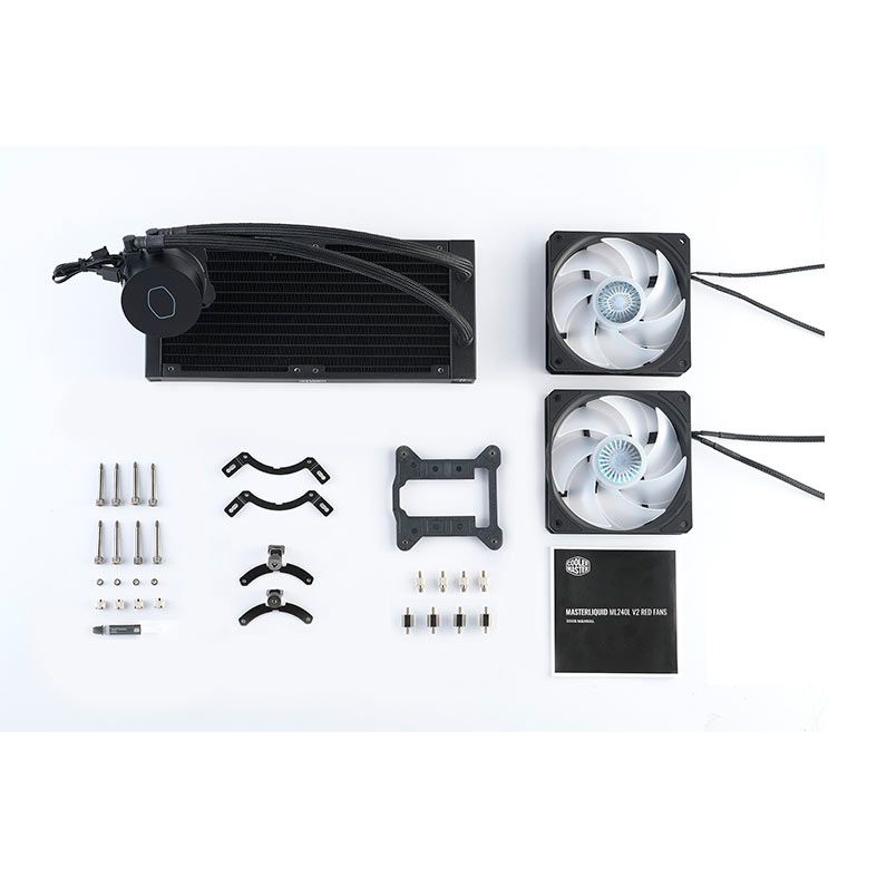 Water Cooler Cooler Master Masterliquid ML240L V2, Led Vermelho, MLW-D24M-A18PR-R2