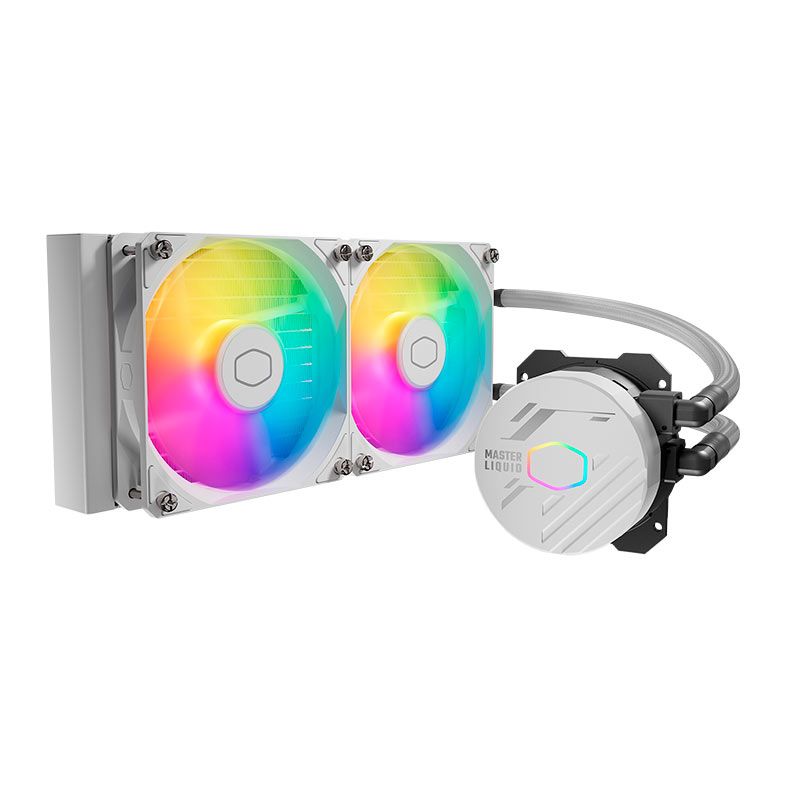Water Cooler Cooler Master MasterLiquid 240L Core, ARGB, 240mm, Branco, MLW-D24M-A18PZ-RW