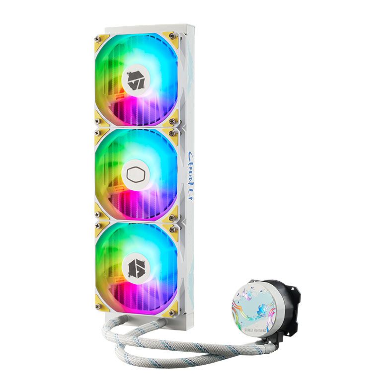 Water Cooler Cooler Master MasterLiquid 360L Core Street Fighter 6 Chun-LI, ARGB, 360mm, Branco, MLW-D36M-A17PZ-CL