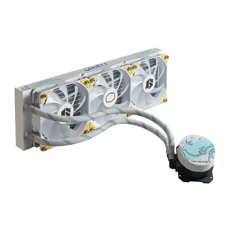 Water Cooler Cooler Master MasterLiquid 360L Core Street Fighter 6 Chun-LI, ARGB, 360mm, Branco, MLW-D36M-A17PZ-CL
