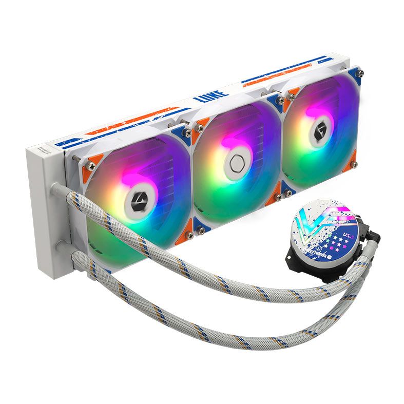 Water Cooler Cooler Master MasterLiquid 360L Core Street Fighter 6 Luke, ARGB, 360mm, Branco, MLW-D36M-A17PZ-LK