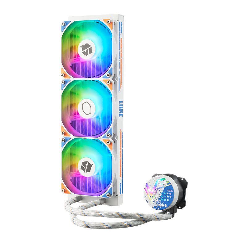 Water Cooler Cooler Master MasterLiquid 360L Core Street Fighter 6 Luke, ARGB, 360mm, Branco, MLW-D36M-A17PZ-LK
