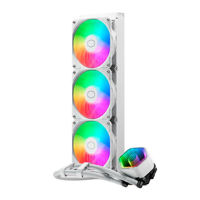 Water Cooler Cooler Master Masterliquid 360 Core II, ARGB, 360mm, Branco, MLW-D36M-A18PA-RW