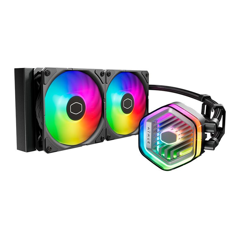 Water Cooler Cooler Master MasterLiquid 240 Atmos , RGB, 240mm, Preto, MLX-D24M-A25PZ-R1