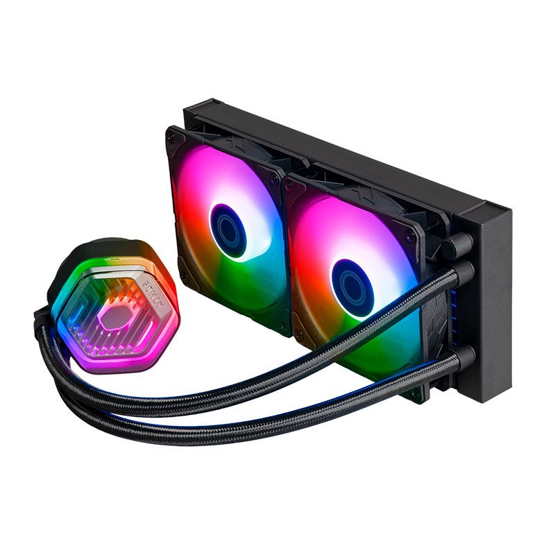 Water Cooler Cooler Master MasterLiquid 240 Atmos , RGB, 240mm, Preto, MLX-D24M-A25PZ-R1