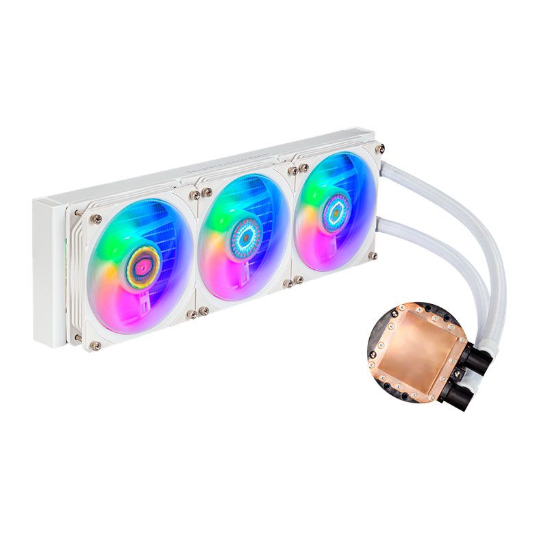 Water Cooler Cooler Master MasterLiquid PL360 Flux, ARGB, 360mm, Branco, MLY-D36M-A23PZ-RW