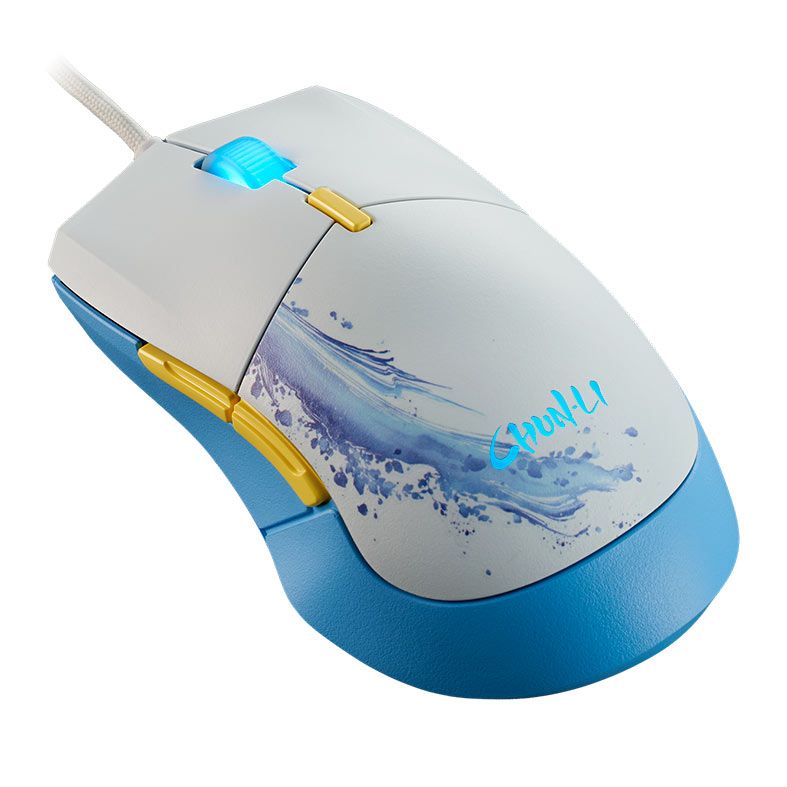 Mouse Gamer Cooler Master MM310 Street Fighter 6 Chun-Li, RGB, 12000 DPI, 6 Botoes, Branco, MM-310-WWOL2