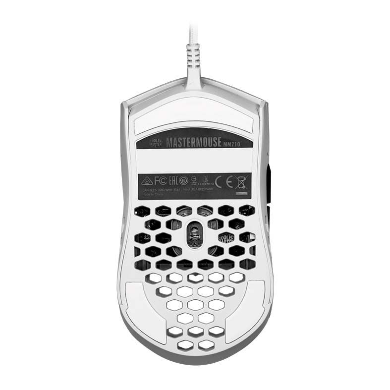 Mouse Gamer Cooler Master MM710 16000DPI Branco Fosco, MM-710-WWOL1