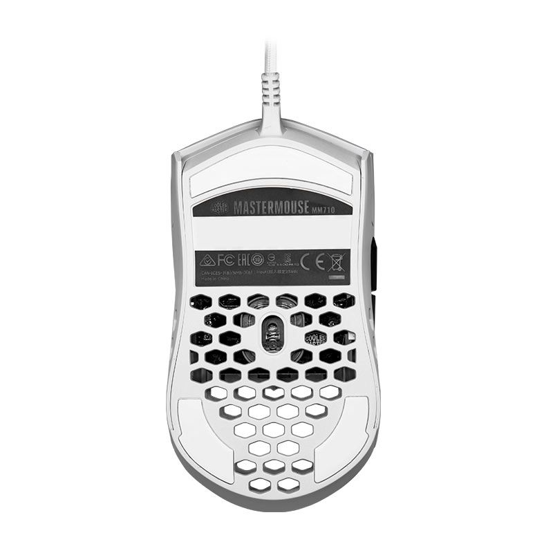Mouse Gamer Cooler Master MM710, 16000DPI, 6 Botoes, Branco Brilhante, MM-710-WWOL2
