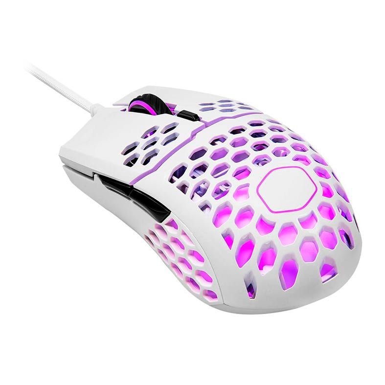 Mouse Gamer Cooler Master MM711 RGB 16000DPI Branco, MM-711-WWOL1