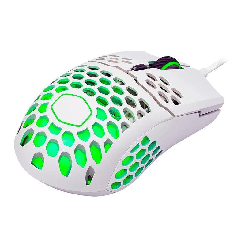 Mouse Gamer Cooler Master MM711 RGB 16000DPI Branco, MM-711-WWOL1