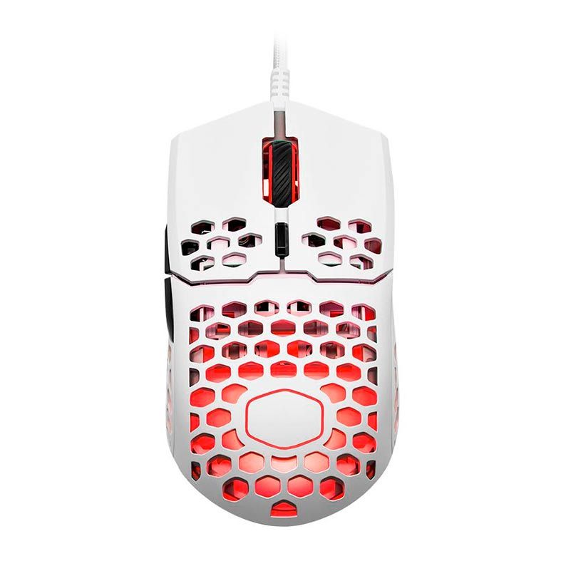 Mouse Gamer Cooler Master MM711 RGB 16000DPI Branco Brilhante, MM-711-WWOL2