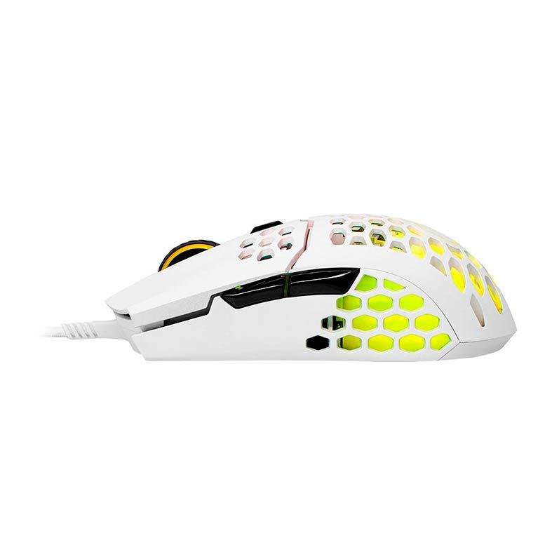 Mouse Gamer Cooler Master MM711 RGB 16000DPI Branco Brilhante, MM-711-WWOL2