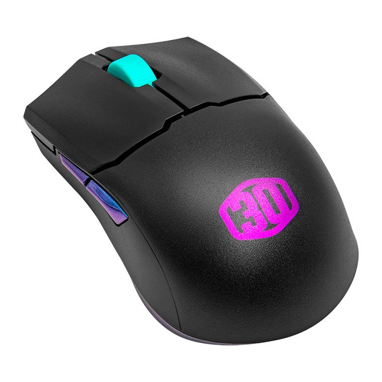 Mouse Gamer Cooler Master MM712 30Th Anniversary Edition, Wireless, RGB, 19000DPI, 6 Botoes, Preto, MM-712-KCOH1