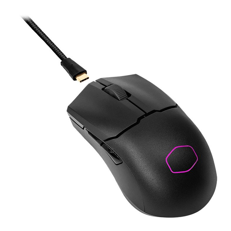 Mouse Gamer Cooler Master MM712, Wireless, RGB, 19000DPI, 6 Botoes, Preto Fosco, MM-712-KKOH1