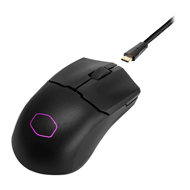Mouse Gamer Cooler Master MM712, Wireless, RGB, 19000DPI, 6 Botoes, Preto Fosco, MM-712-KKOH1