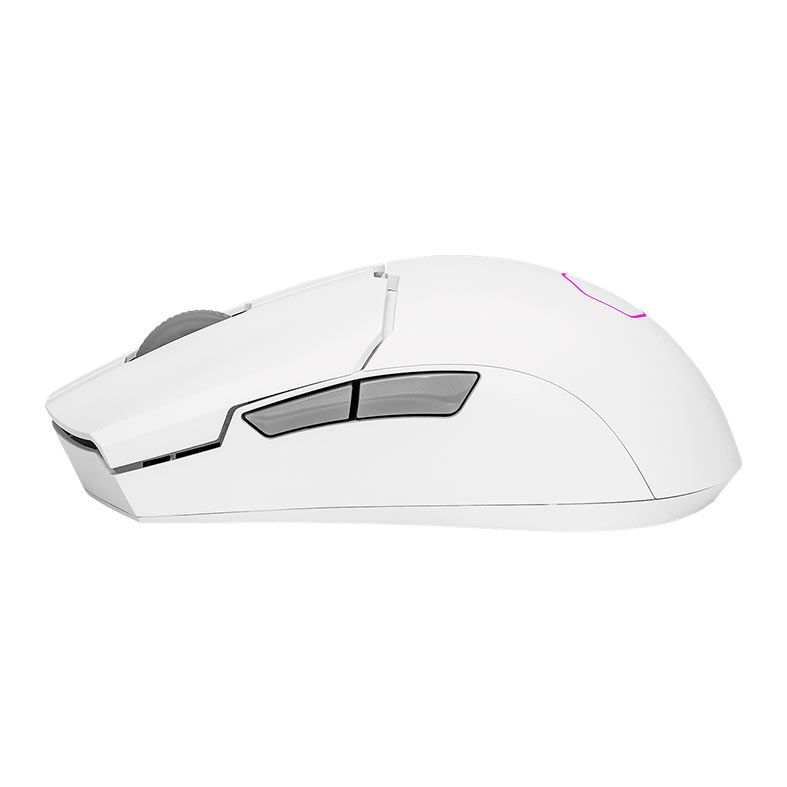 Mouse Gamer Cooler Master MM712, Wireless, RGB, 19000DPI, 6 Botoes, Branco Fosco, MM-712-WWOH1