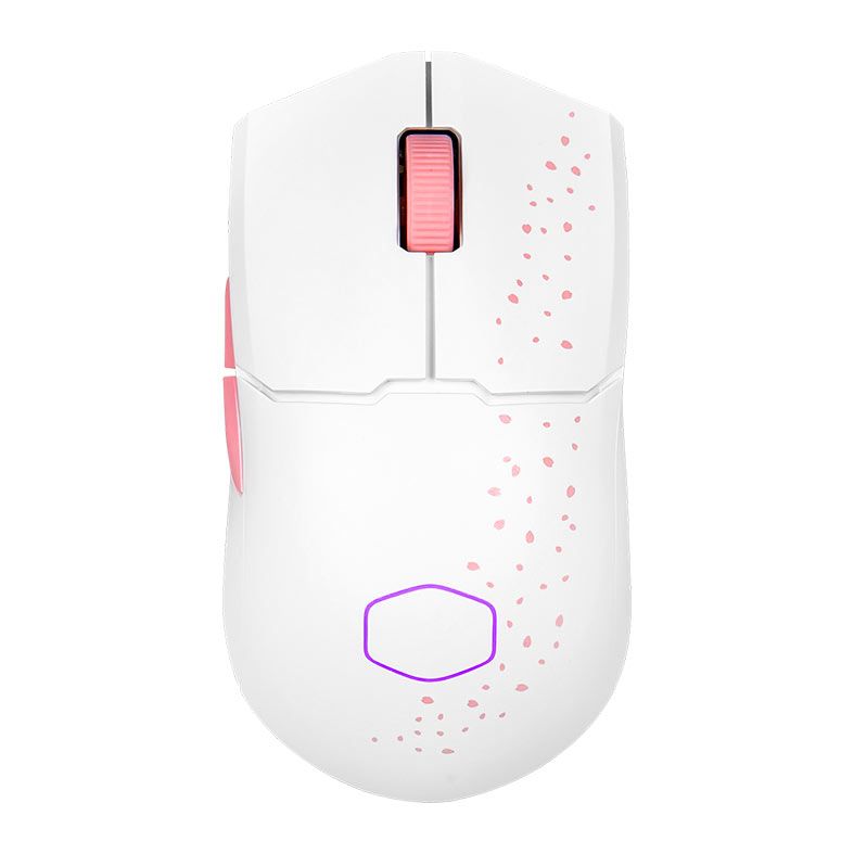 Mouse Gamer Cooler Master MM712 Sakura Edition, RGB, 19000 DPI, 6 Botoes, Branco, MM-712-WWOH2