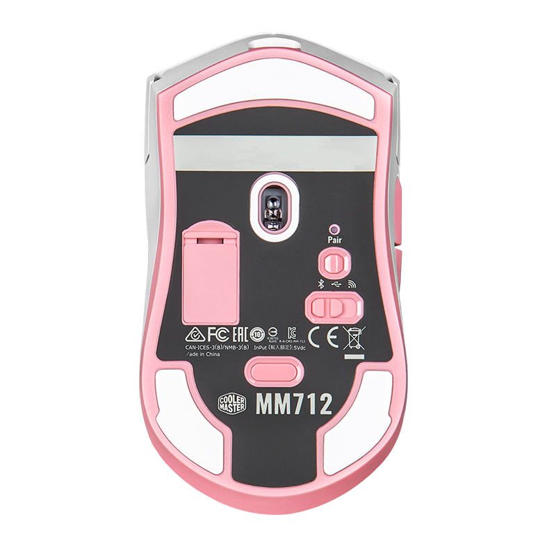 Mouse Gamer Cooler Master MM712 Sakura Edition, RGB, 19000 DPI, 6 Botoes, Branco, MM-712-WWOH2