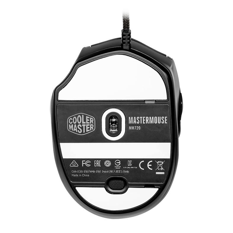 Mouse Gamer Cooler Master MM720 RGB 49g 16000DPI Preto Brilhante, MM-720-KKOL2