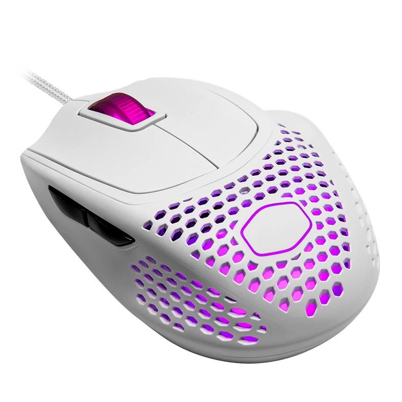 Mouse Gamer Cooler Master MM720 RGB 49g 16000DPI Branco Fosco, MM-720-WWOL1