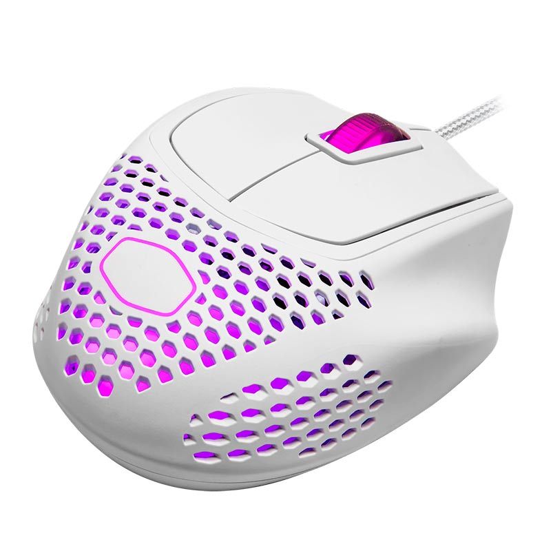 Mouse Gamer Cooler Master MM720 RGB 49g 16000DPI Branco Fosco, MM-720-WWOL1