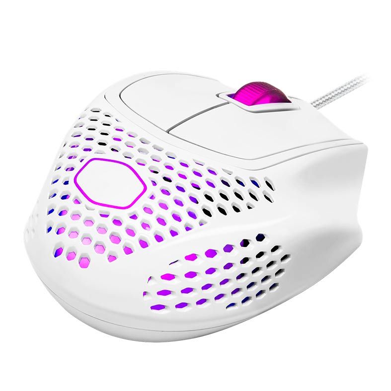 Mouse Gamer Cooler Master MM720 RGB 49g 16000DPI Branco Brilhante, MM-720-WWOL2