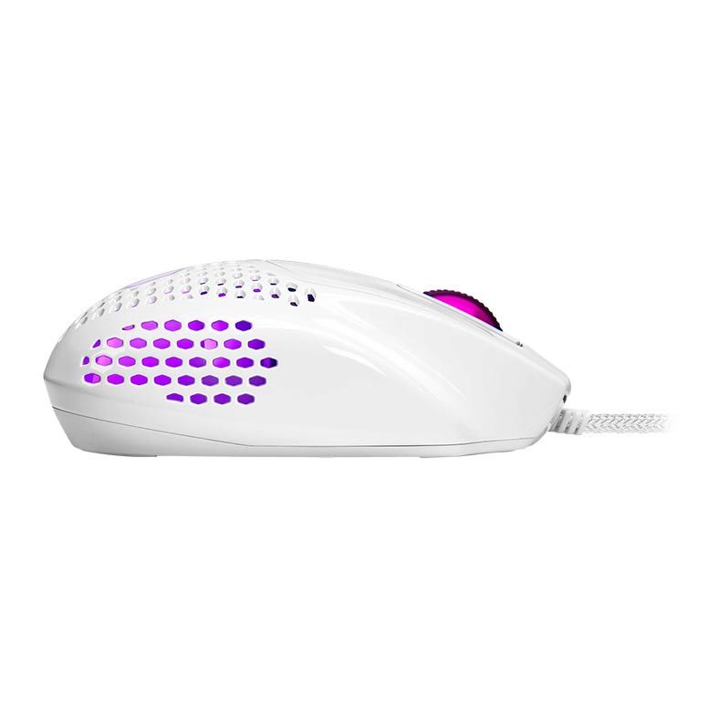 Mouse Gamer Cooler Master MM720 RGB 49g 16000DPI Branco Brilhante, MM-720-WWOL2