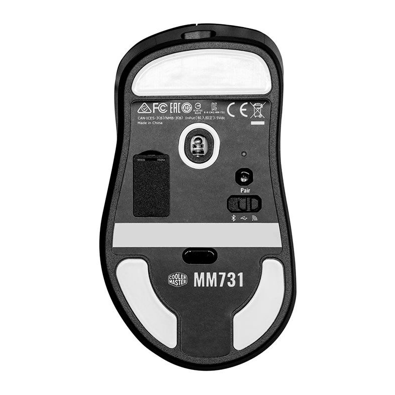 Mouse Gamer Cooler Master MM731, Wireless, RGB, 19000Dpi, 5 Botoes, Preto, MM-731-KKOH1