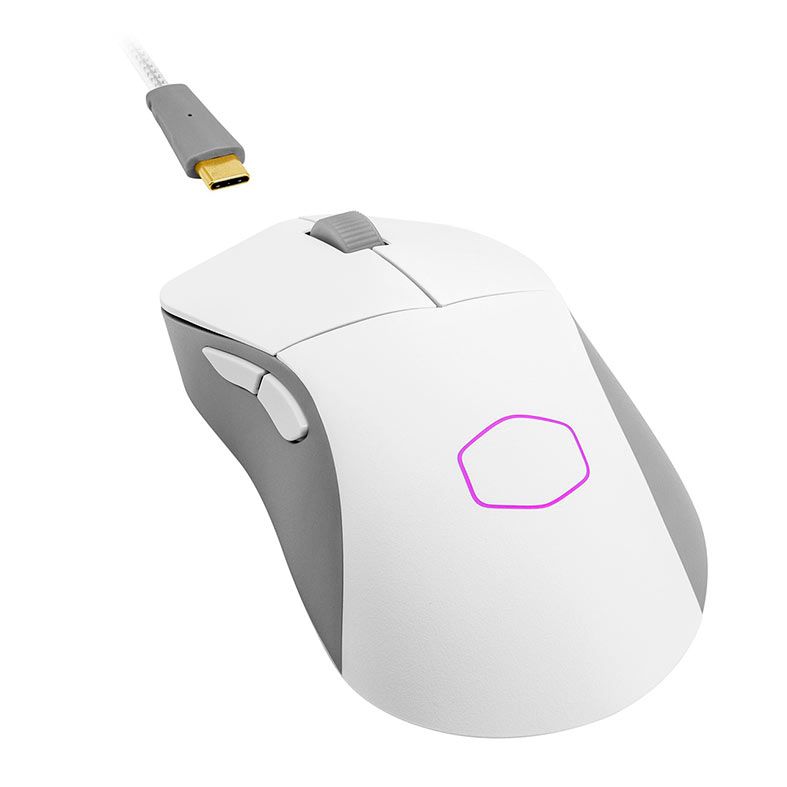 Mouse Gamer Cooler Master MM731, Wireless, RGB, 19000Dpi, 5 Botoes, Branco, MM-731-WWOH1