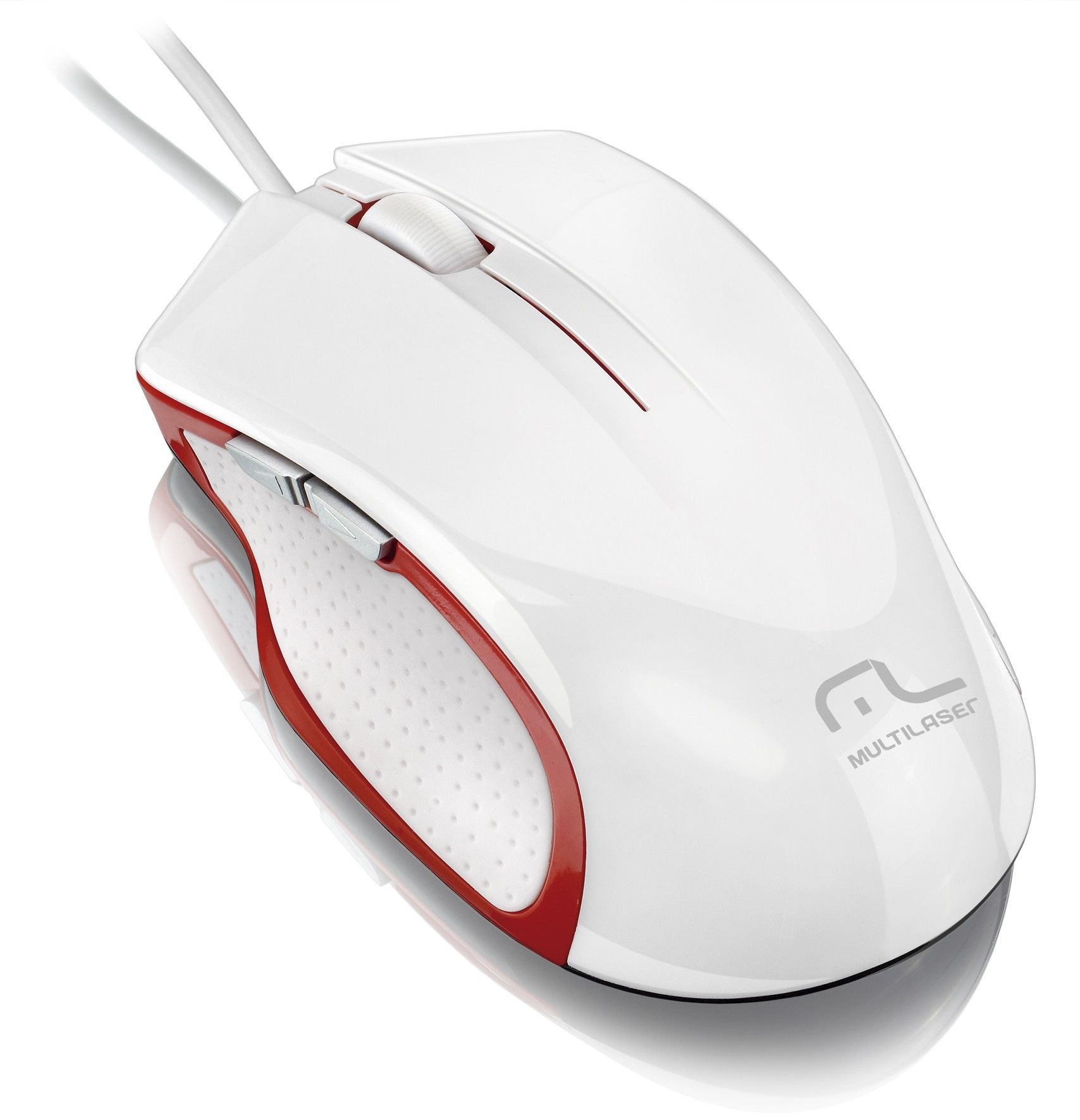 Mouse Gamer Multi XGamer 2400Dpi White/Red, MO202 - BOX