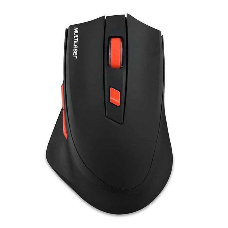 Mouse Gamer Multi MO295, Wireless, 2400DPI, 6 Botoes, Preto, MO295