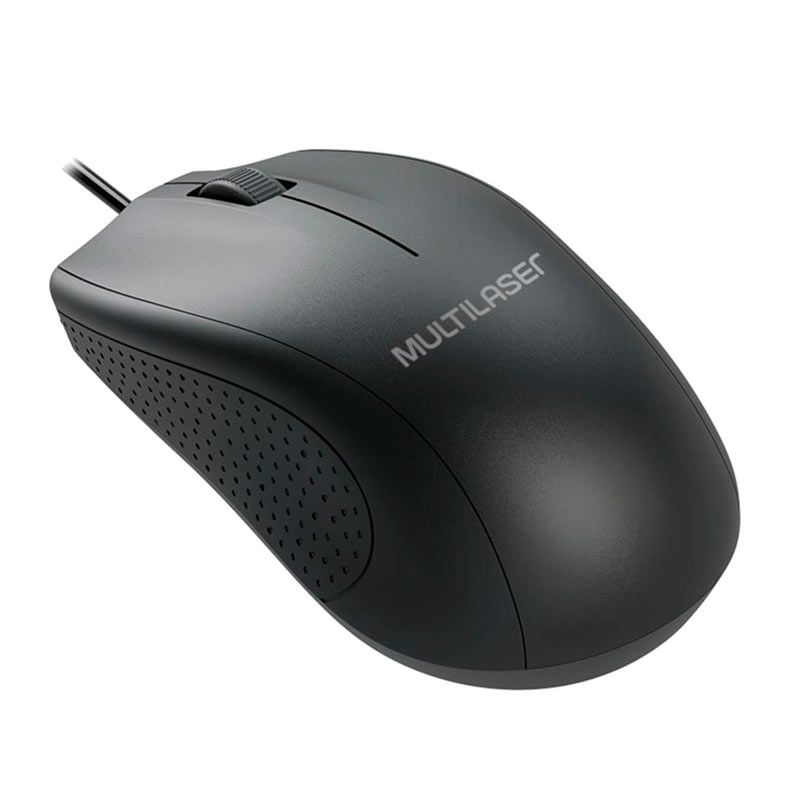 Mouse Multi MO308, 1200DPI, USB, Preto, MO308