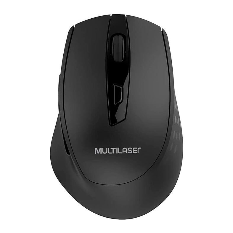Mouse Sem Fio Multi, 1600 DPI, 6 Botoes, Preto, MO311