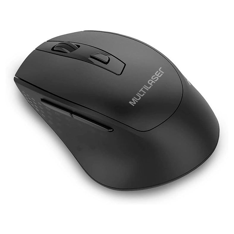 Mouse Sem Fio Multi, 1600 DPI, 6 Botoes, Preto, MO311