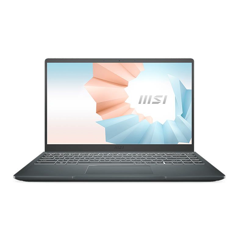 Notebook MSI Modern 14, Ryzen 5 5500U, 14, FHD, 8GB DDR4, SSD 256GB M.2, Carbon Gray, MODERN14B5M-053US
