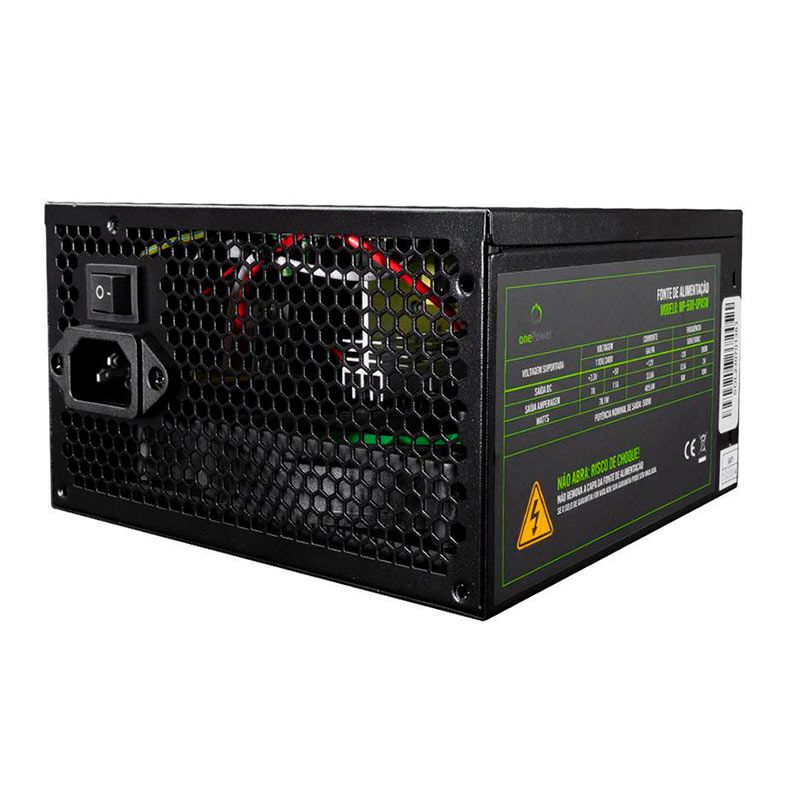 Fonte one Power, 500W, Preta, MP-500-OPASW