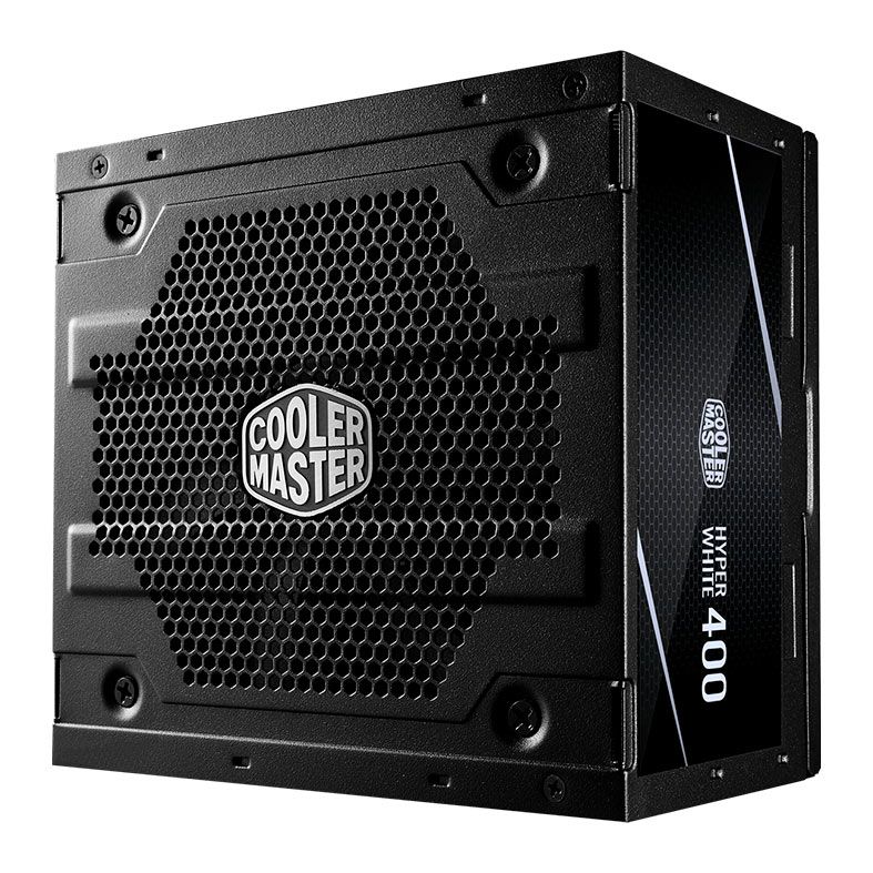 Fonte Cooler Master Hyper White 400, 400W, 80 Plus Standard, Preto, MPE-4001-ACAAN-HWO