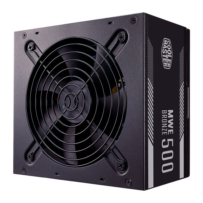 Fonte Cooler Master MWE 500 V2, 500W, 80 Plus Bronze, Preta, MPE-5001-ACAAB-WO